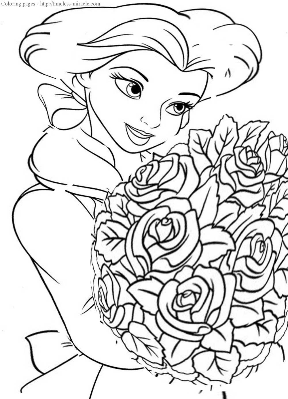 Disney Coloring Pages For Girls
 Disney coloring pages for girl timeless miracle