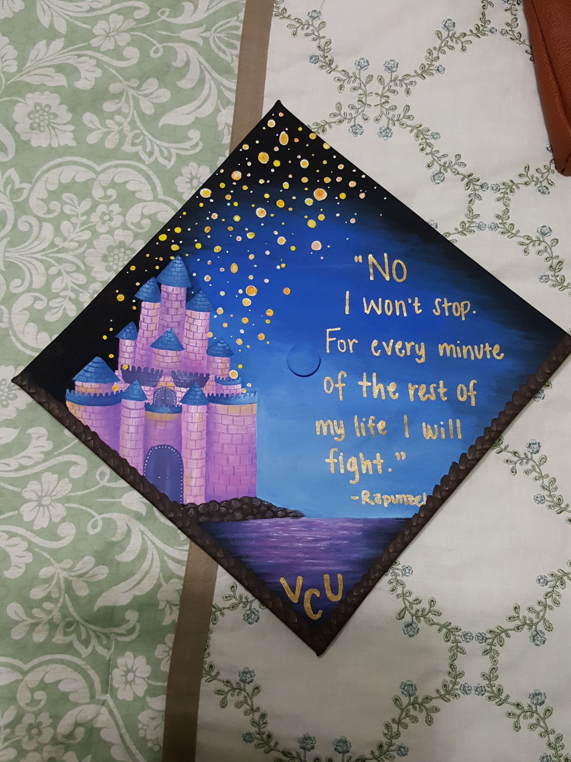Disney Graduation Quotes
 Graduation Cap Decoration Disney Tangled Rapunzel