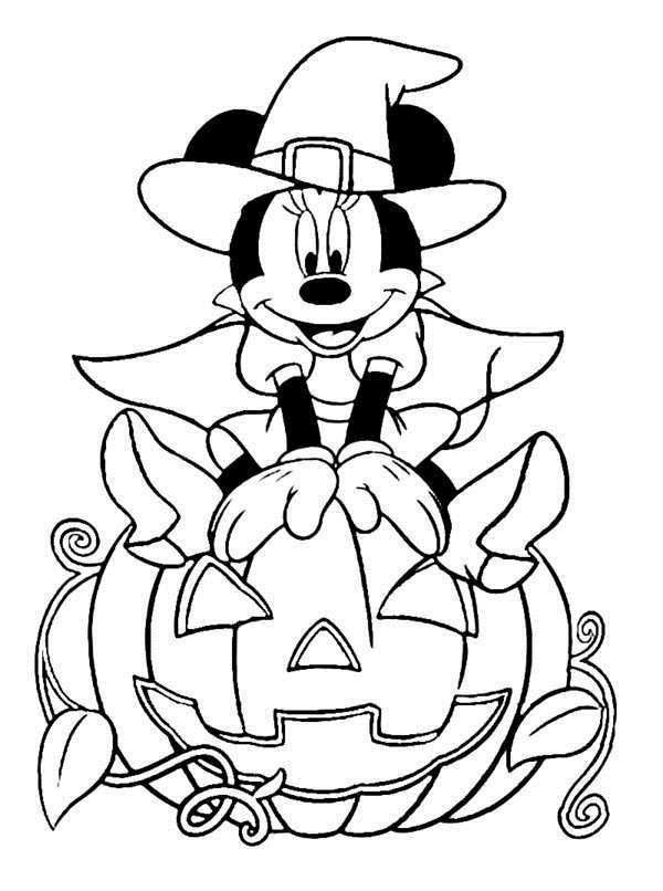 Disney Halloween Coloring Pages Printable
 Free Printable Halloween Disney Coloring Pages For Kids