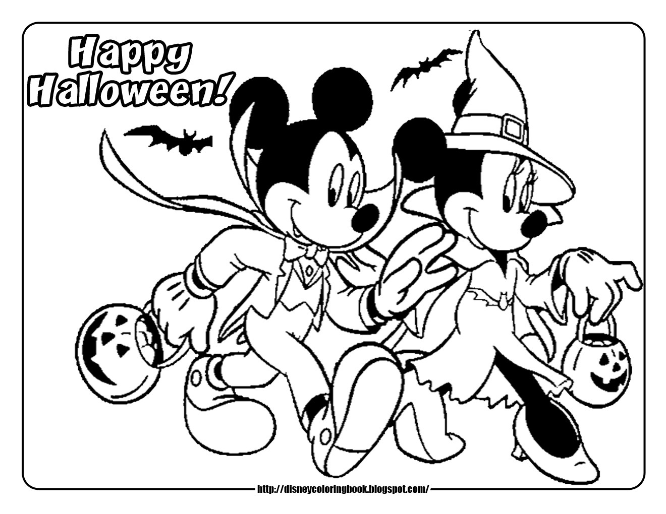 Disney Halloween Coloring Pages Printable
 Disney Coloring Pages and Sheets for Kids Mickey and