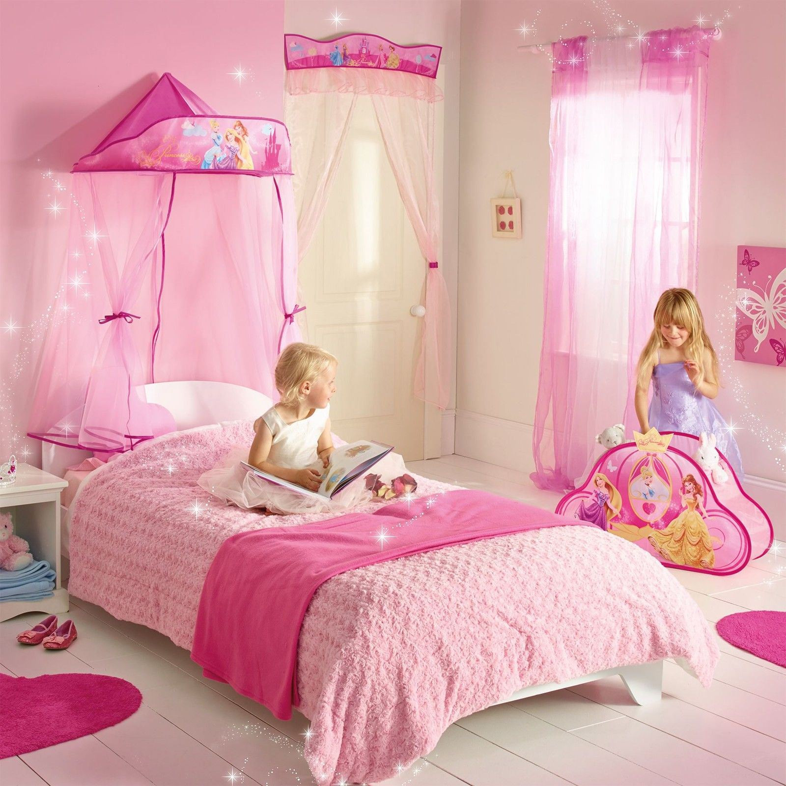 Disney Princess Bedroom Decor
 DISNEY PRINCESS HANGING BED CANOPY NEW GIRLS BEDROOM DECOR