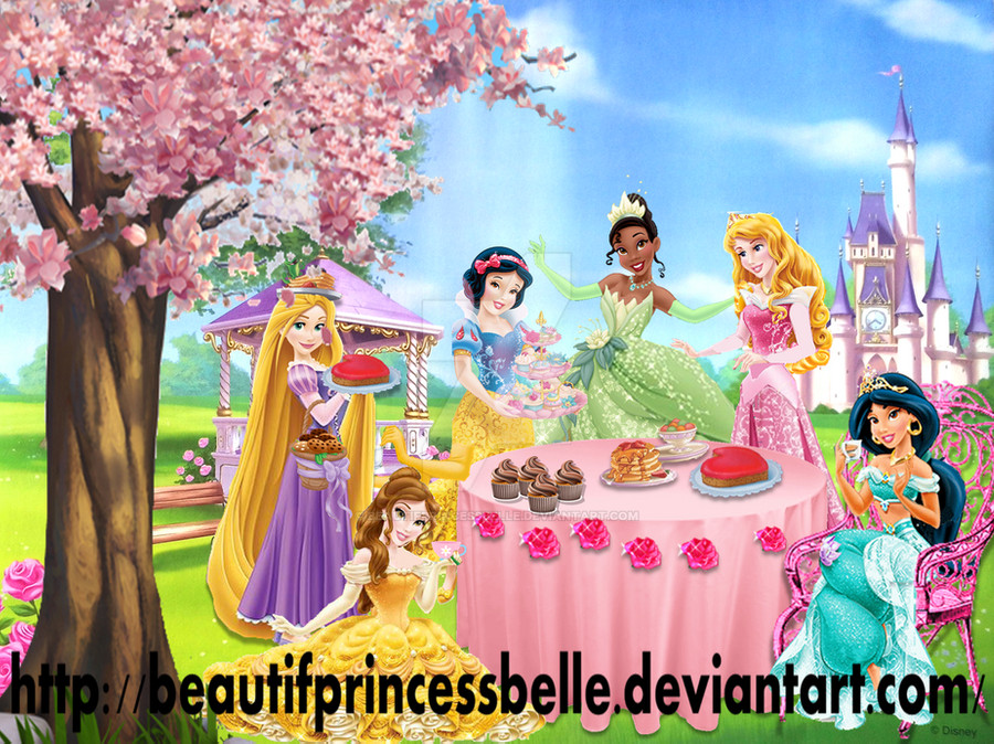 Disney Princess Tea Party Ideas
 Disney Princesses Royal Tea by BeautifPrincessBelle on