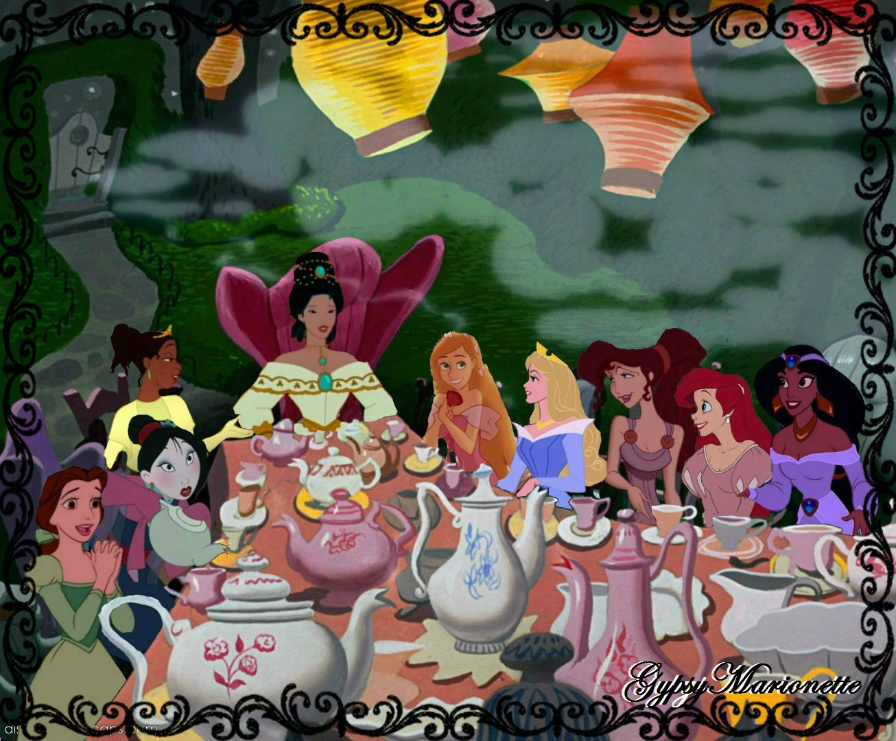 Disney Princess Tea Party Ideas
 Tea Party with the Girls disney crossover