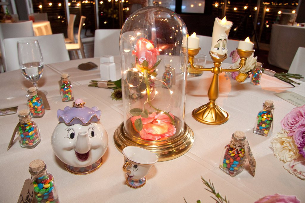Disney Wedding Theme
 Wedding Reception With Disney Themed Guest Tables Simplemost