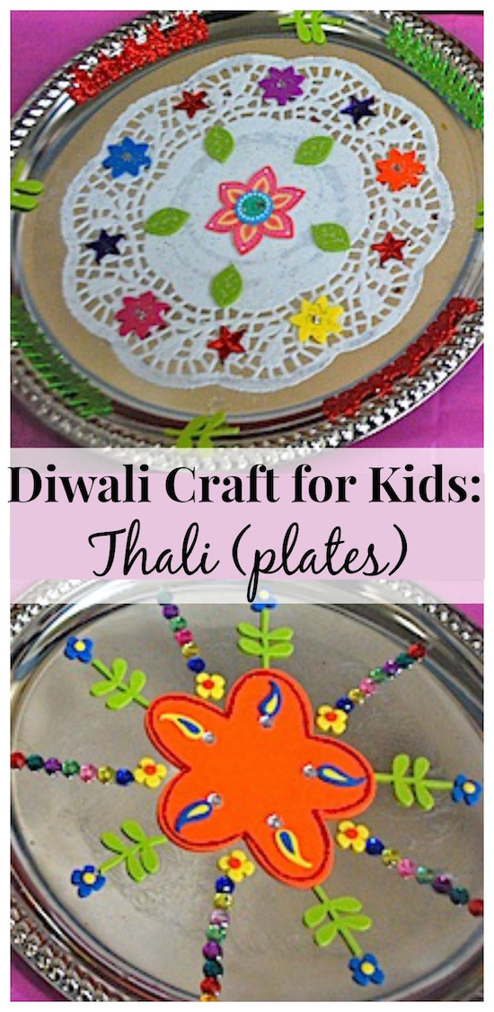 Diwali Crafts For Kids
 Decorate Thali Plates for a Simple Diwali Craft