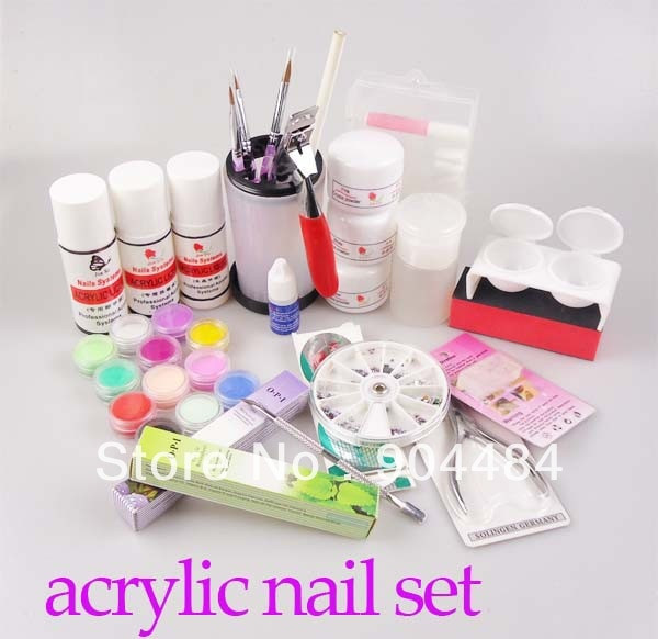 DIY Acrylic Nails Kit
 Acrylic Powder Set DIY Nail Art Kit with Powder Liquid