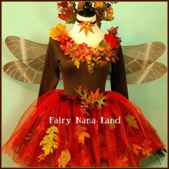 DIY Adult Fairy Costume
 Items similar to Fall Woodland Faerie adult fairy