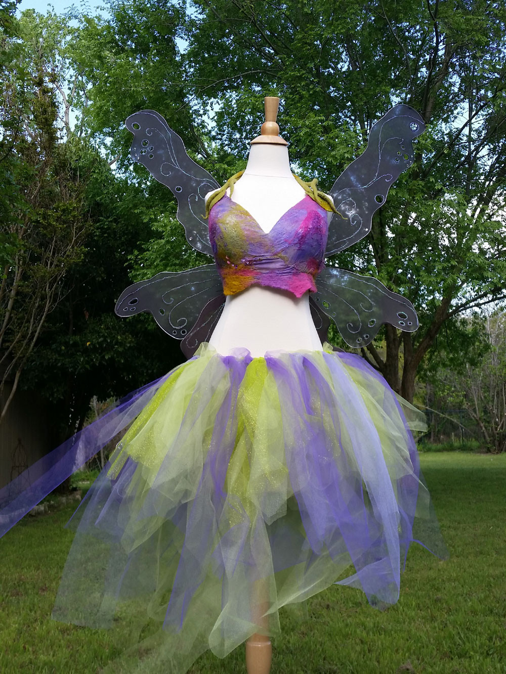 DIY Adult Fairy Costume
 Nuno Felt Art Bra and DIY Fairy Wings Costume – Marie