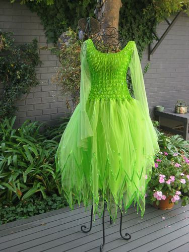 DIY Adult Fairy Costume
 New Adult Tinkerbell Green Plus Size Fairy Dress Costume