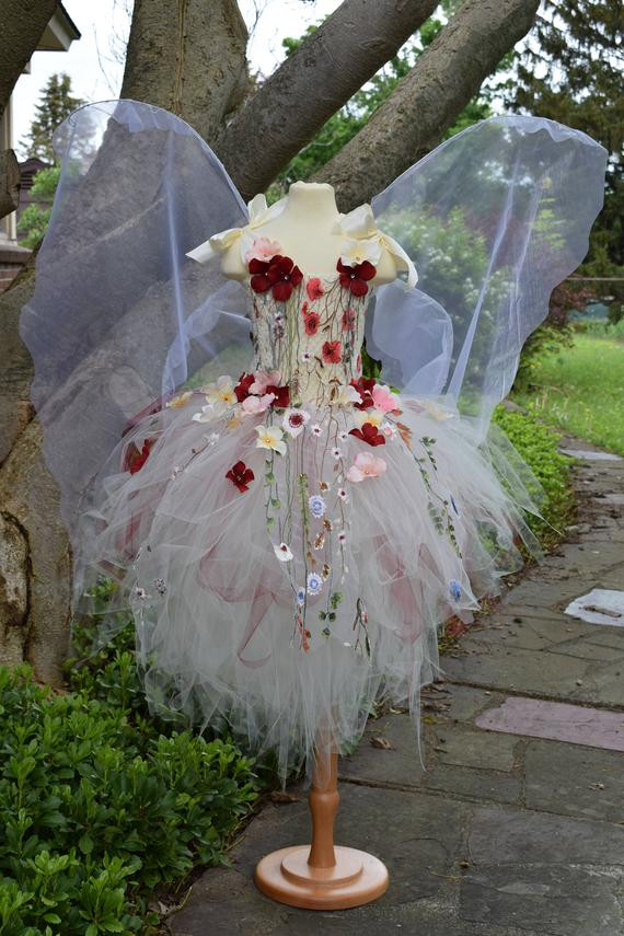 DIY Adult Fairy Costume
 Fairy tutu dressIvory flower fairy dresscostume Fairytale