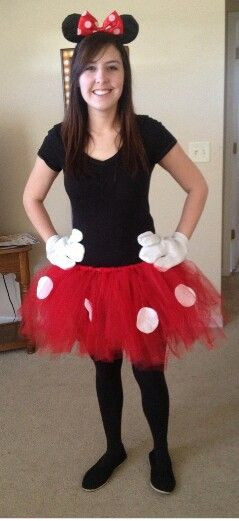 DIY Adult Minnie Mouse Costume
 Pin by Leslie Morales on HALLOWEEN