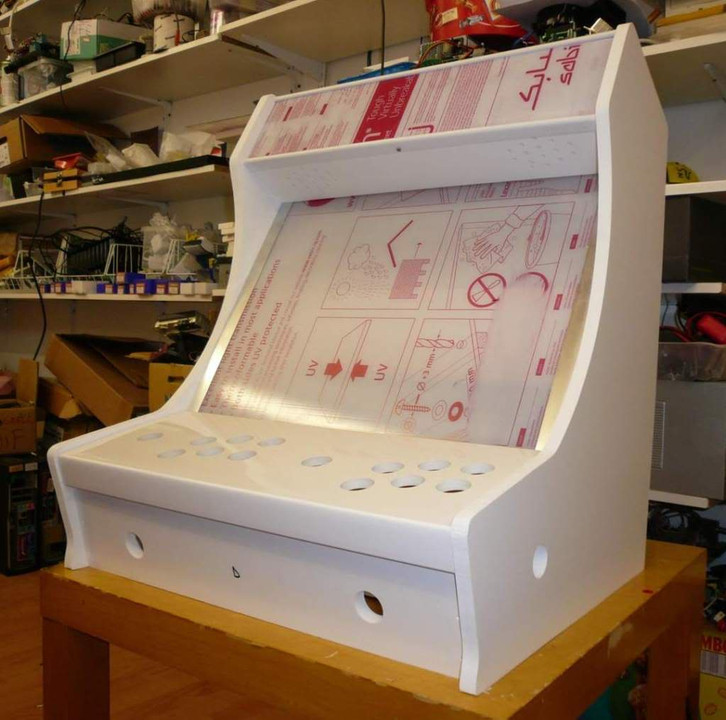 DIY Arcade Kit
 ARCADE CABINET MACHINE KIT DIY FLAT PACK MAME 2 PLAYER