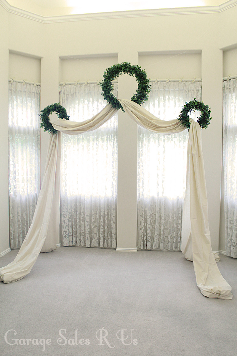 DIY Archway For Wedding
 Garage Sales R Us DIY Wedding Archway