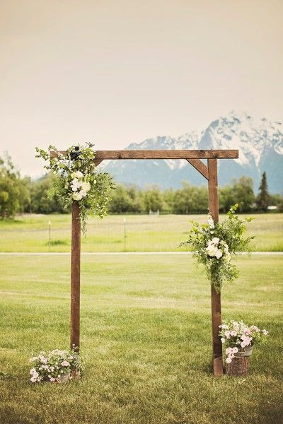 DIY Archway For Wedding
 Jordan and Wrangel s Wedding in Palmer Alaska