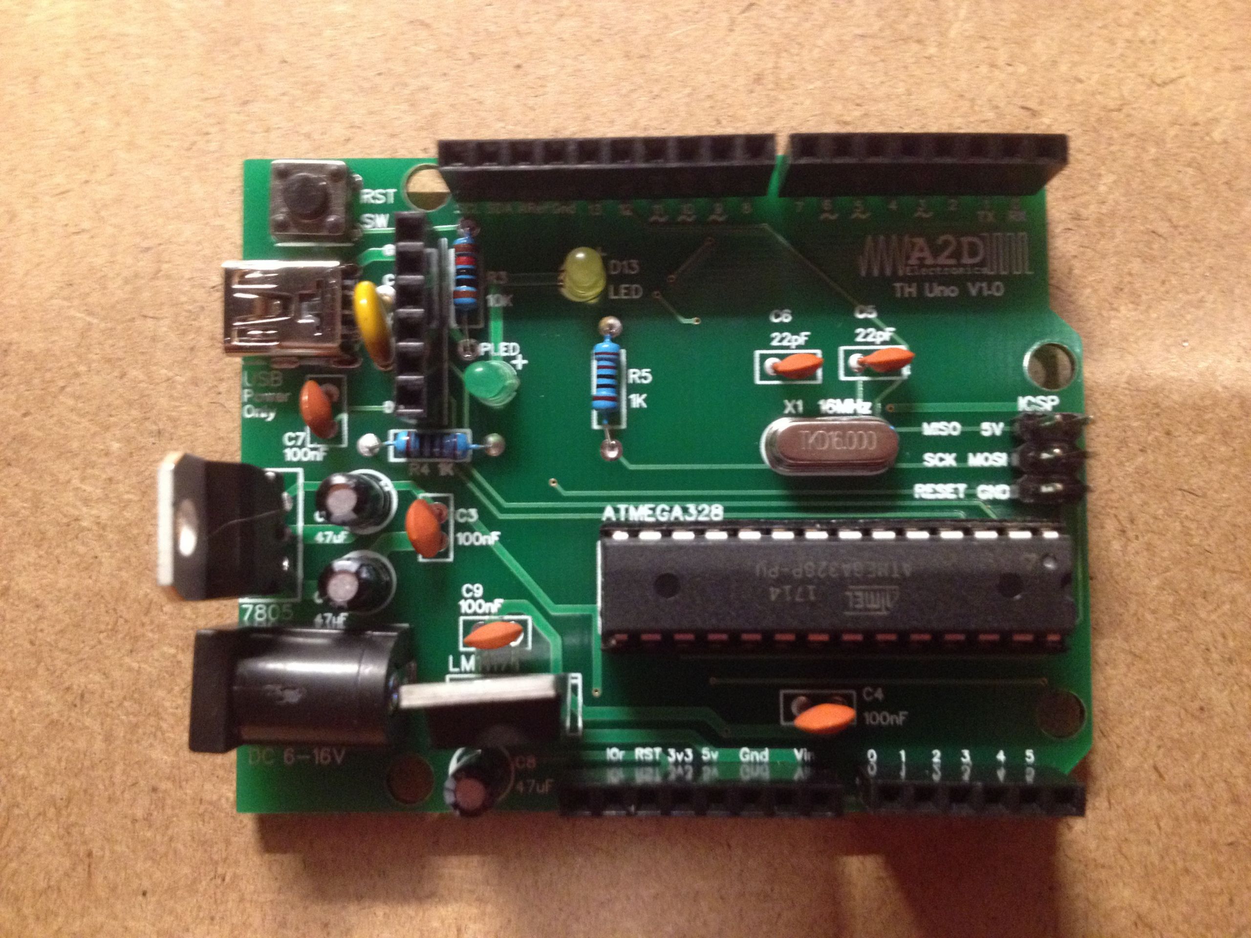 DIY Arduino Kit
 DIY Arduino Kit TH ponents A2D Electronics