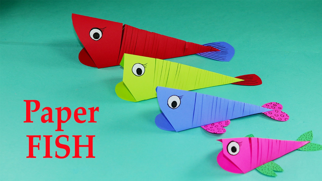 DIY Art And Craft For Kids
 Paper Crafts for Kids Easy Paper Fish Crafts DIY