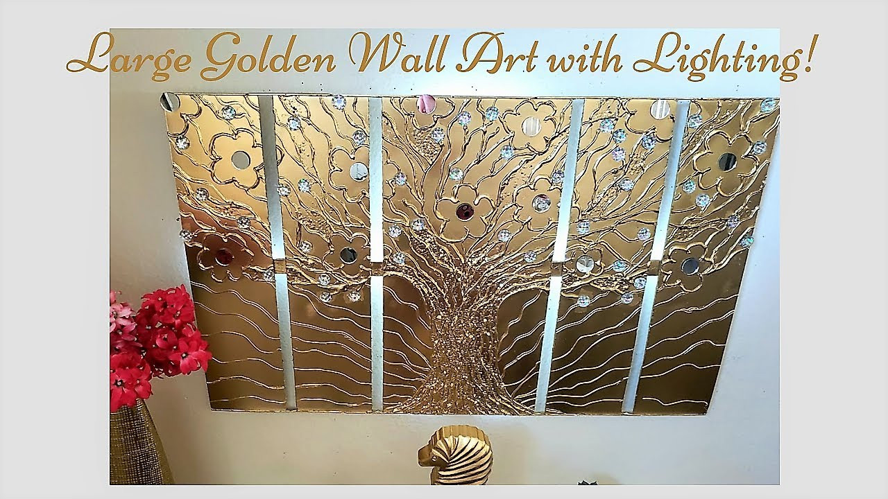 DIY Art Decor
 Diy Lighted Metallic Wall Art Decor Wall Decor ideas in