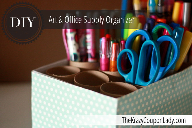 DIY Art Supply Organizer
 DIY fice & Art Supply Organizer