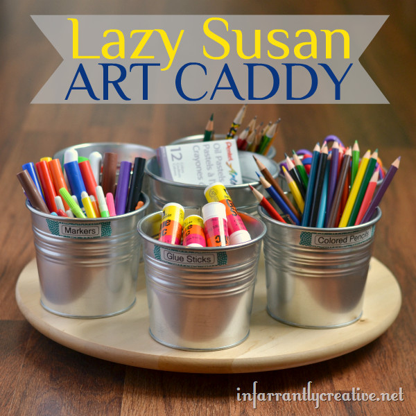 DIY Art Supply Organizer
 Art Supplies Caddy Infarrantly Creative