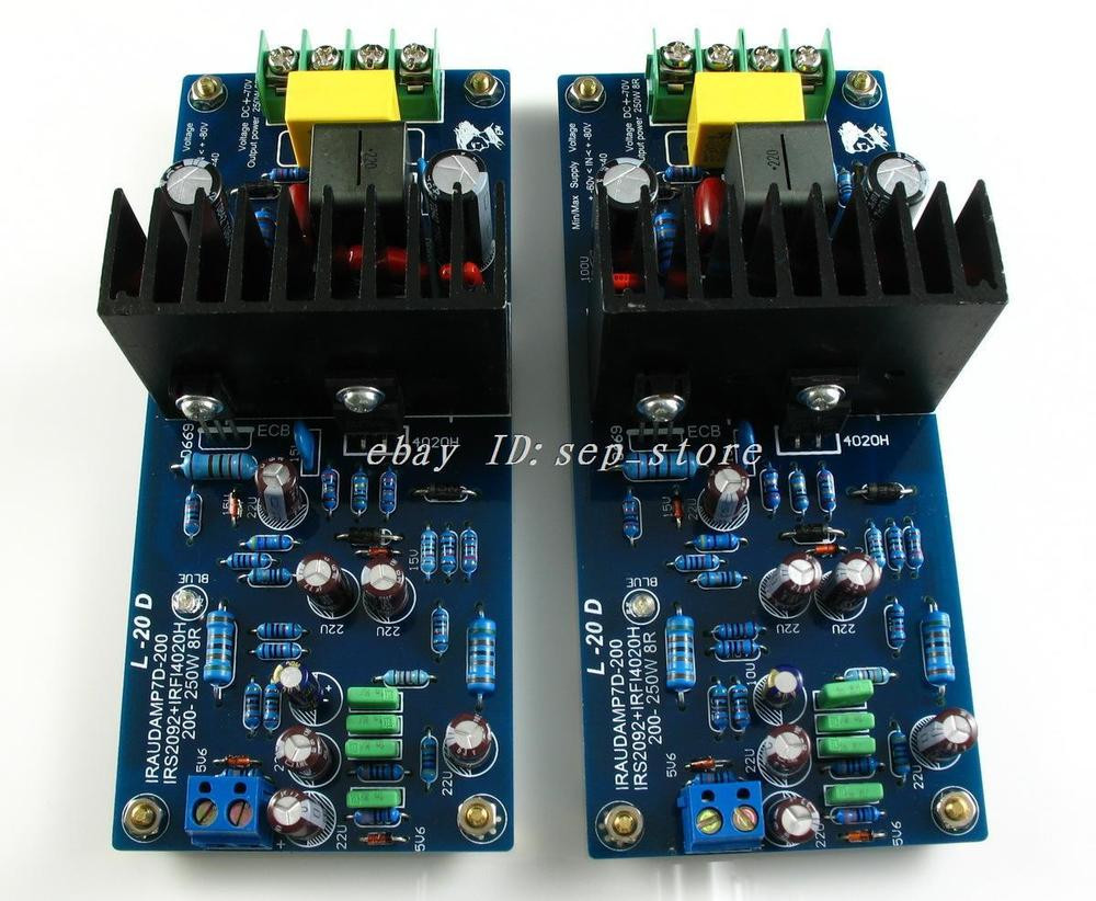 DIY Audio Amplifier Kits
 【DIY KIT】LJM L20D IRS2092 Top Class D amplifier Kit 200