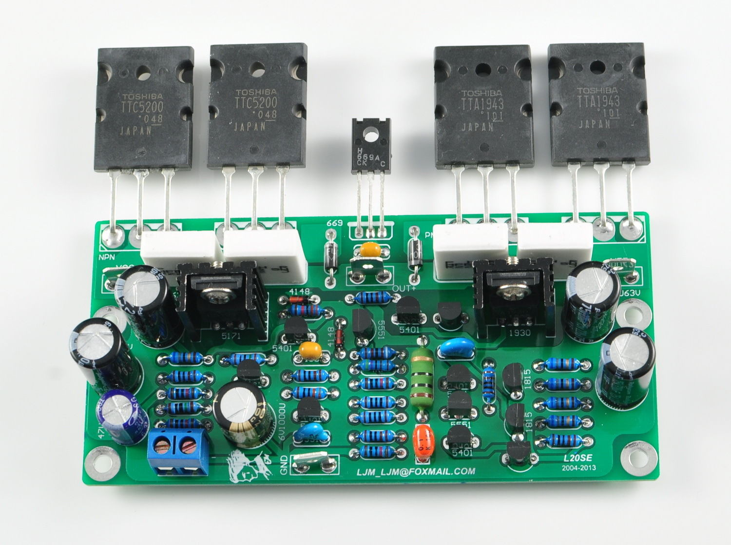 DIY Audio Amplifier Kits
 LJM DIY Kit for L20SE Amplifier Parts w Dual AC Power