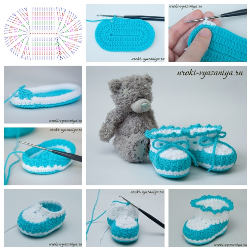 DIY Baby Booties
 Wonderful DIY Crochet Baby Booties