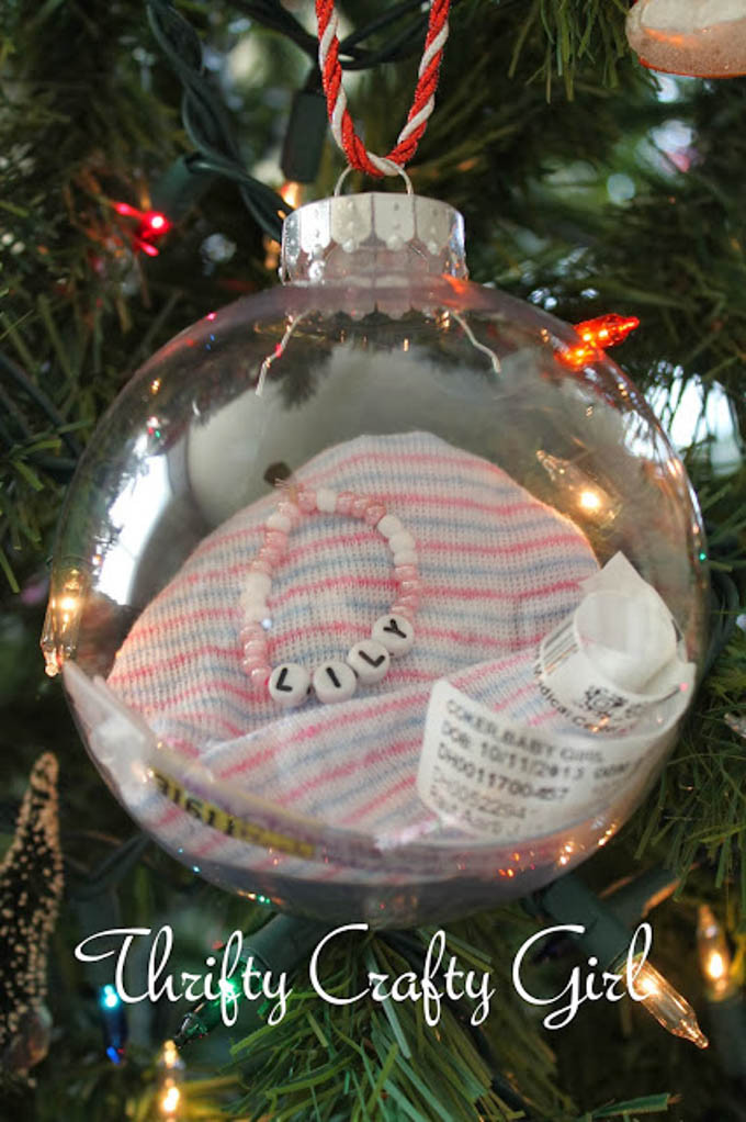 DIY Baby First Christmas Ornament
 Baby s First Christmas Ornaments You Can Make Yourself