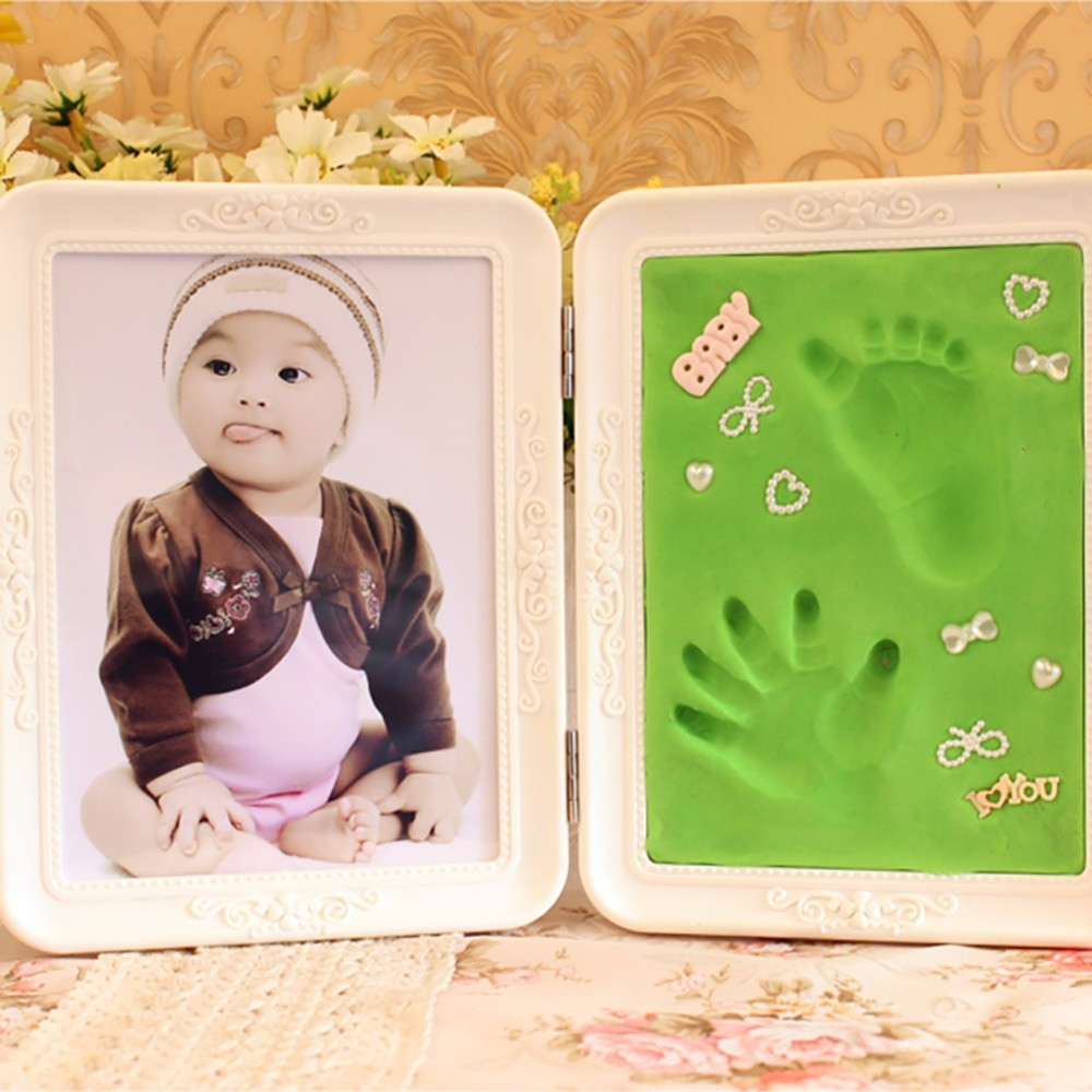 DIY Baby Footprint
 2018 New Arrive Frame Cute Soft Clay Imprint DIY Baby