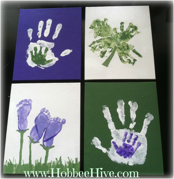 DIY Baby Footprint
 Top 10 DIY Babyprint Keepsakes Top Inspired