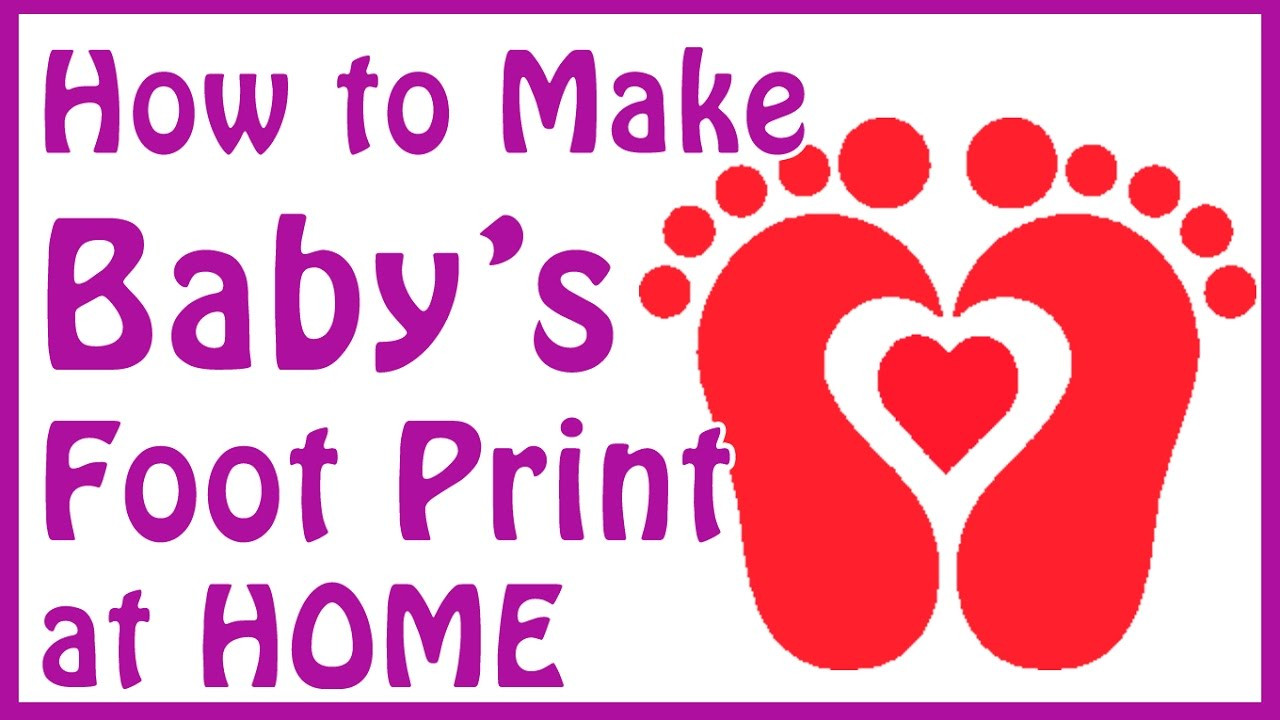 DIY Baby Footprint
 DIY baby footprint ideas how to make baby footprints at