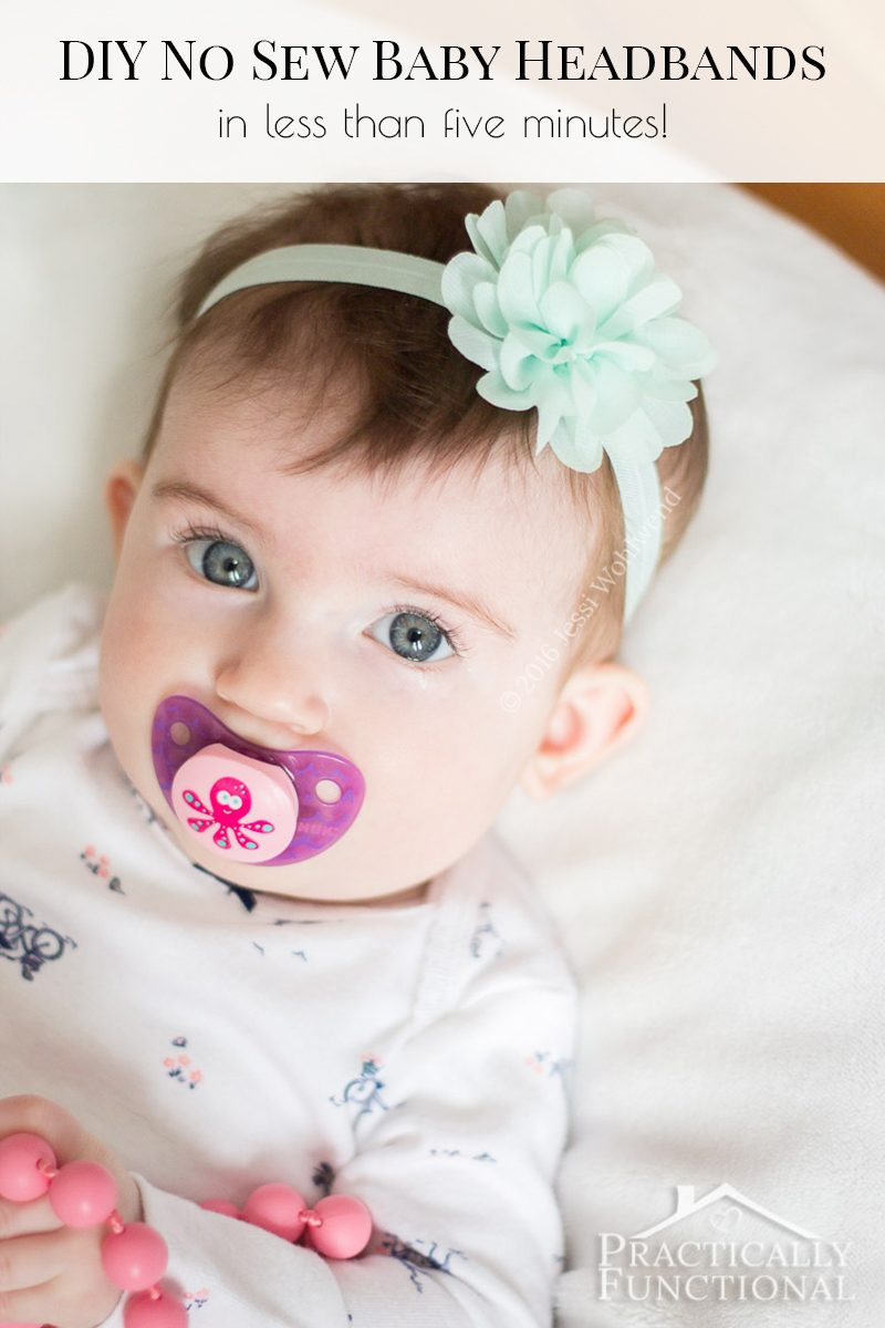 DIY Baby Headband
 How To Make DIY Baby Flower Headbands no sewing required