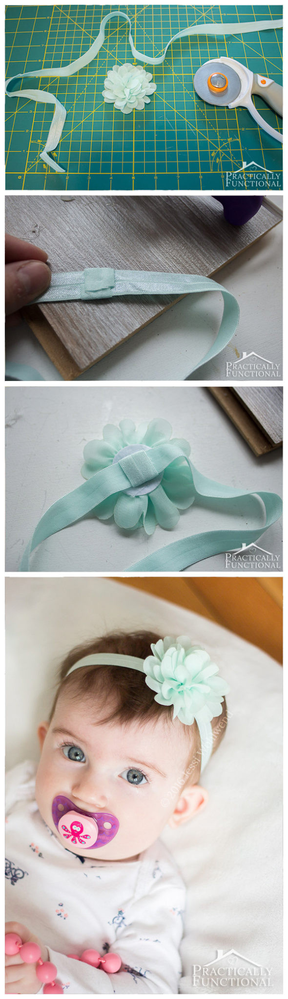 DIY Baby Headband
 DIY No Sew Baby Flower Headbands