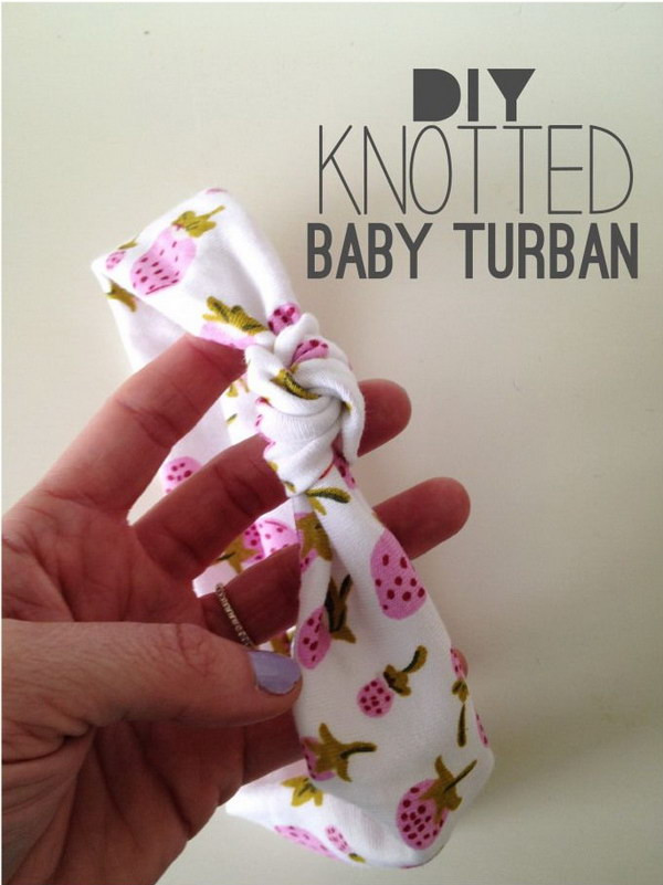 DIY Baby Headband
 60 Simple & Cute Things Gifts You Can DIY For A Baby