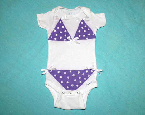 DIY Baby Onesie
 DIY Bikini Baby esie – Factory Direct Craft Blog