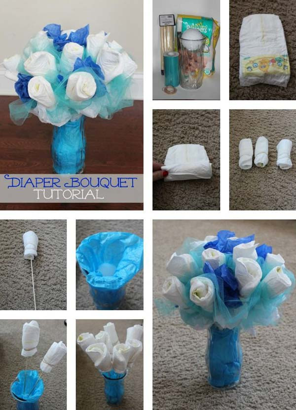 Diy Baby Shower Centerpieces For Boy
 22 Cute & Low Cost DIY Decorating Ideas for Baby Shower