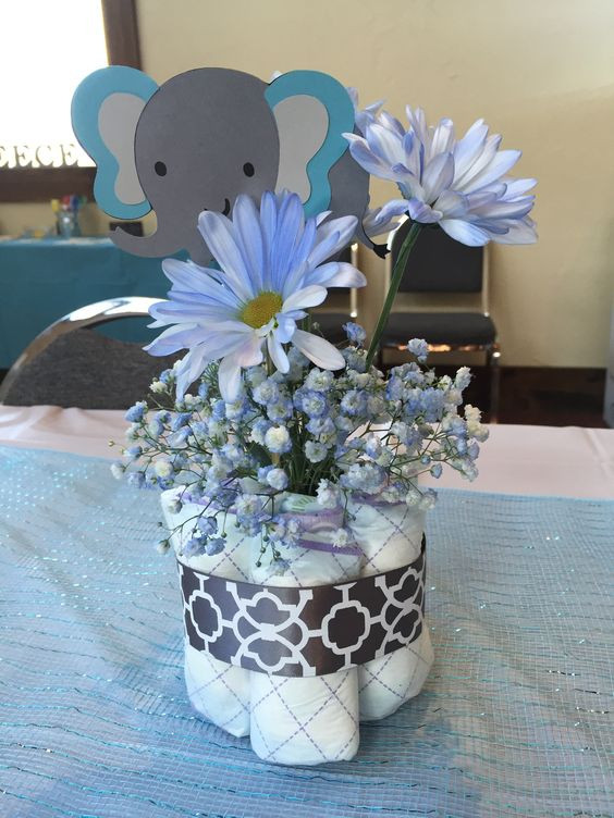 Diy Baby Shower Centerpieces For Boy
 18 Boys’ Baby Shower Centerpieces You’ll Like Shelterness