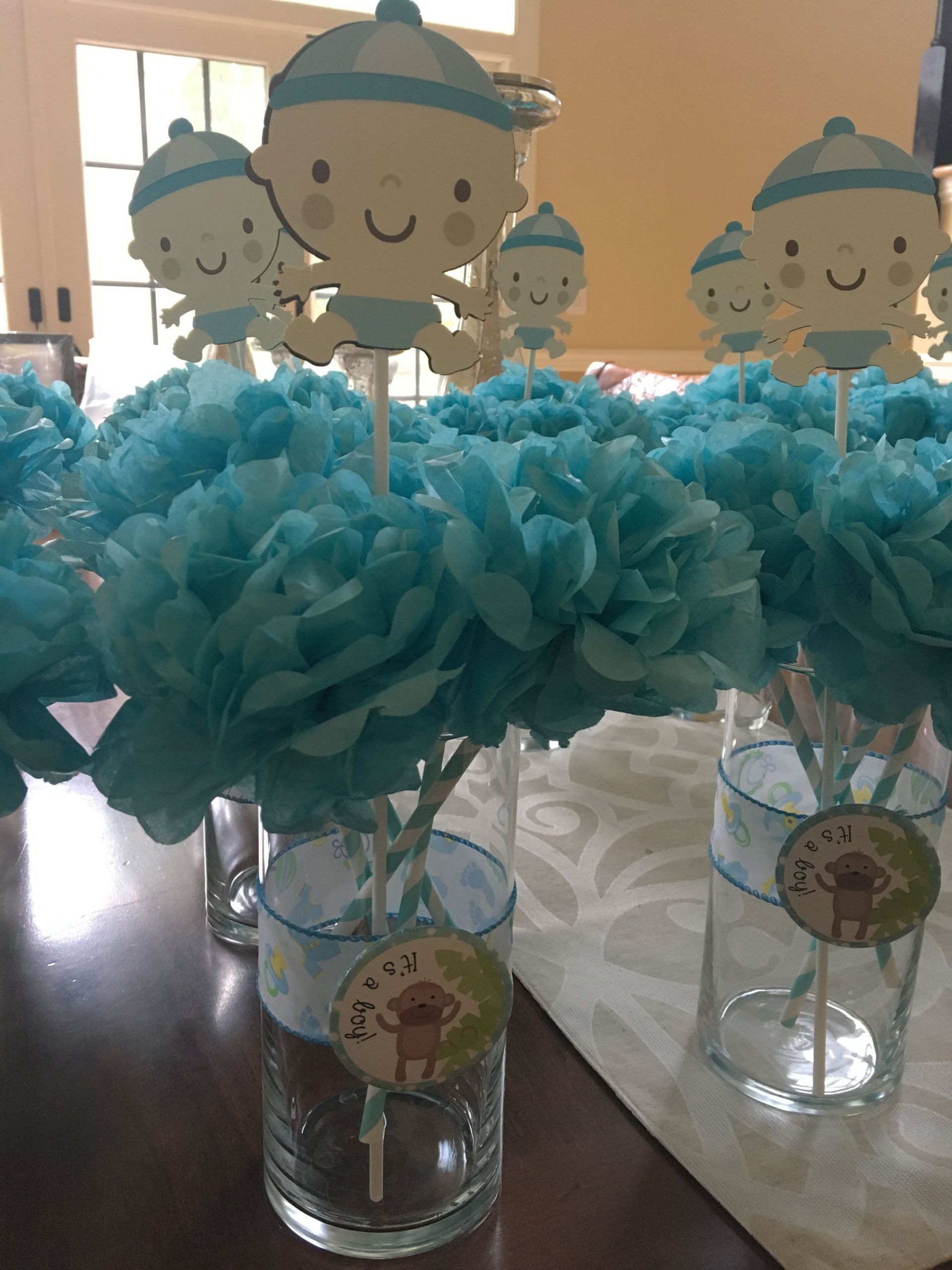 Diy Baby Shower Centerpieces For Boy
 DIY Baby shower centerpieces