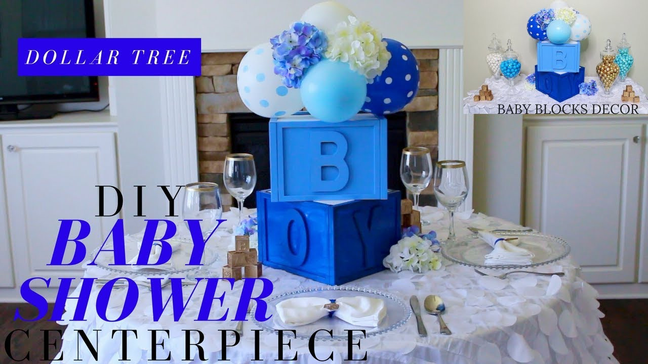 Diy Baby Shower Centerpieces For Boy
 Dollar Tree DIY Baby Shower Decor