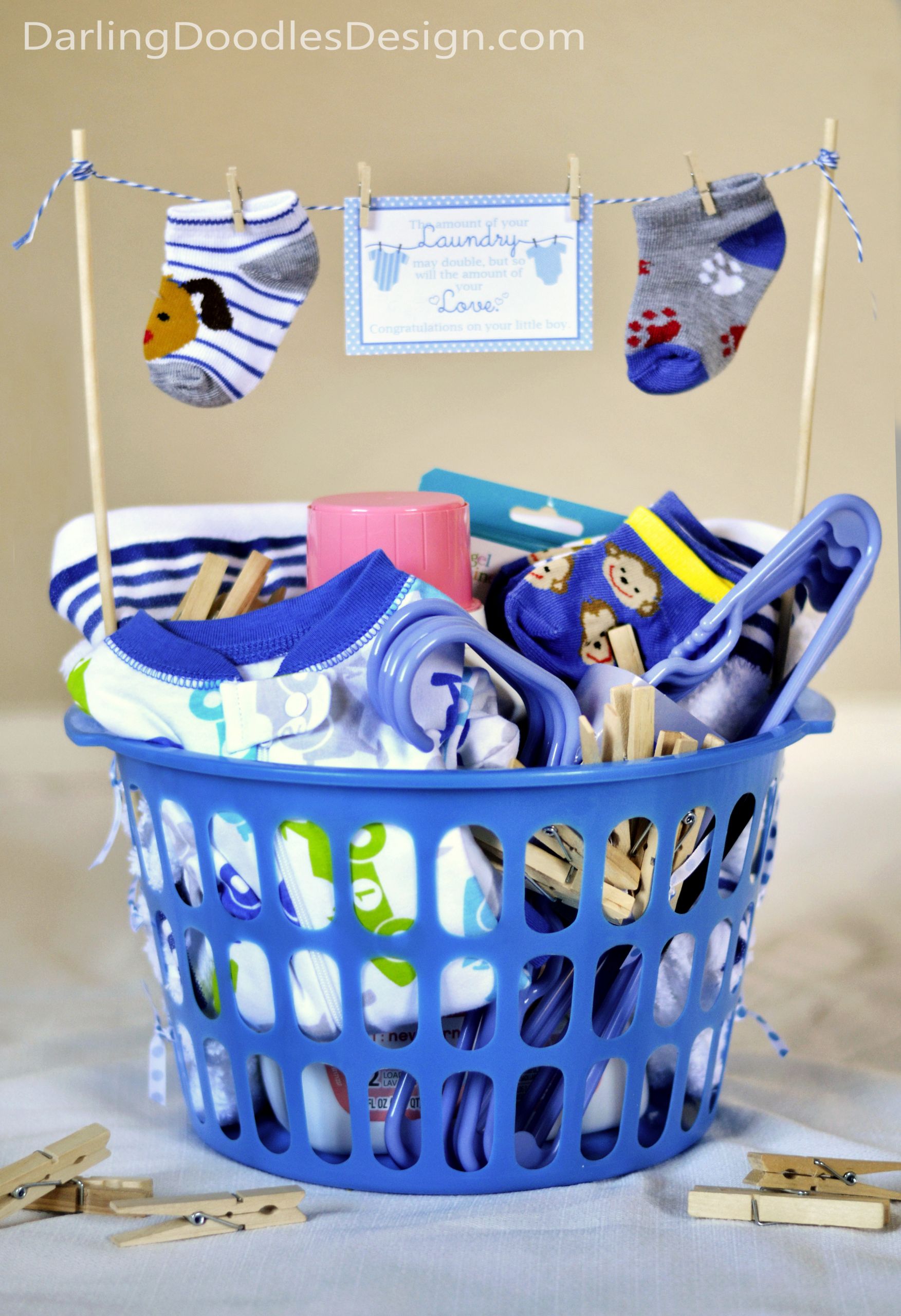 Diy Baby Shower Gift Ideas For Boys
 Loads of Love and Laundry Darling Doodles