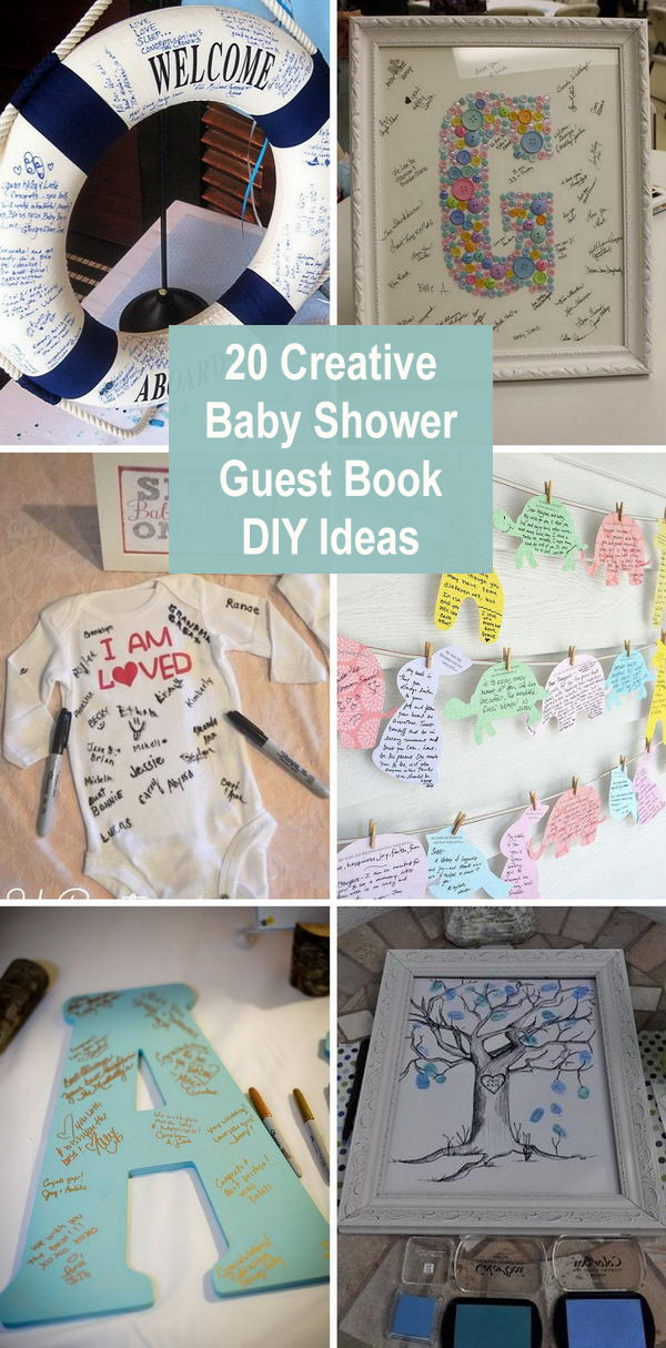 DIY Baby Shower Guest Book
 20 Creative Baby Shower Guest Book DIY Ideas 2018