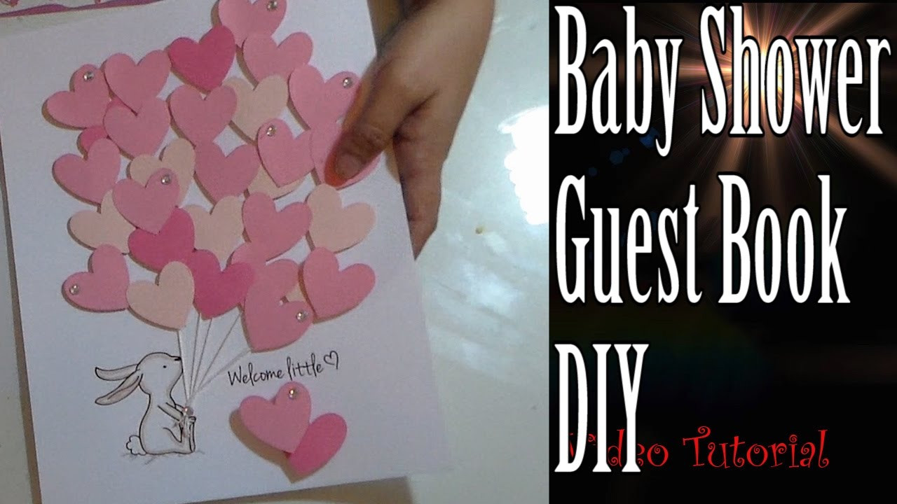 DIY Baby Shower Guest Book
 Craft DIY Baby Shower Guest Book