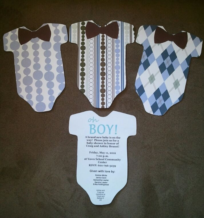 DIY Baby Shower Invitations For Boys
 Baby shower invitations DIY