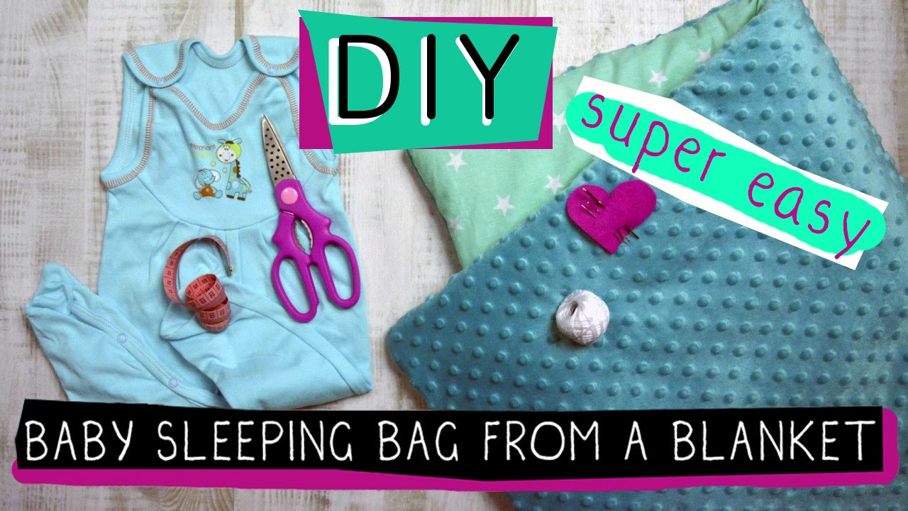 Diy Baby Sleeping Bag
 DIY Baby Sleeping Bag Sleep Sack from blanket no sewing