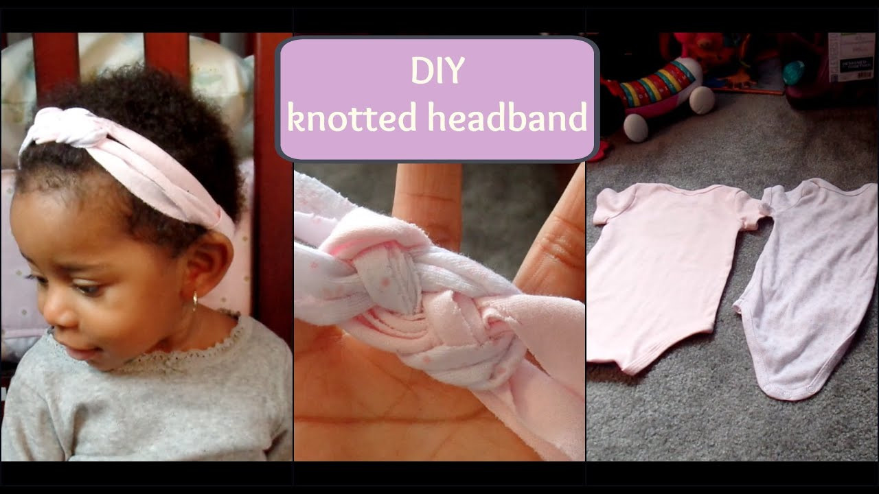 DIY Baby Turban Headbands
 DIY No Sew Knotted Headband Using Old esies