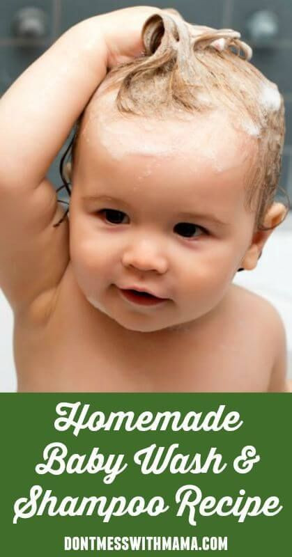 DIY Baby Wash
 Natural Homemade Baby Wash and Shampoo Recipe