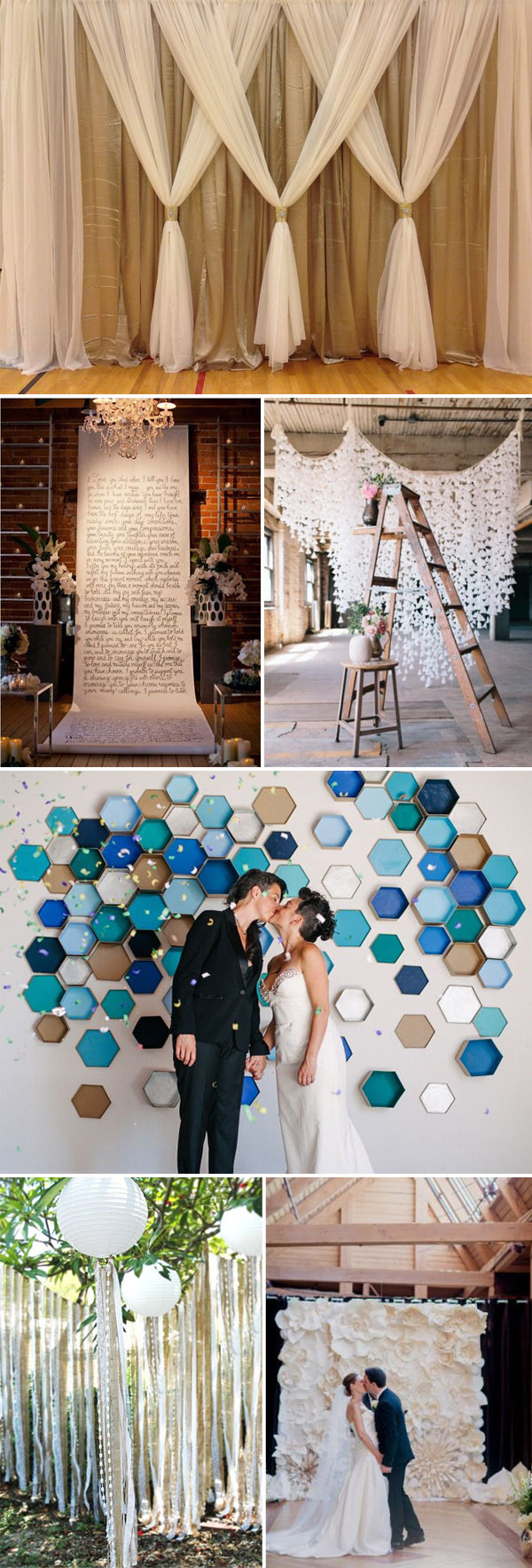 DIY Backdrop For Wedding
 Top 20 Unique Backdrops For Wedding Ceremony Ideas