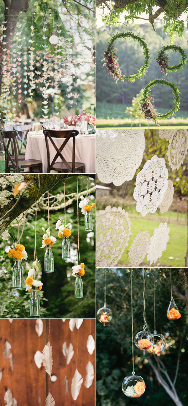 DIY Backyard Wedding
 Beautiful And Stylish Wedding Hanging Decorations