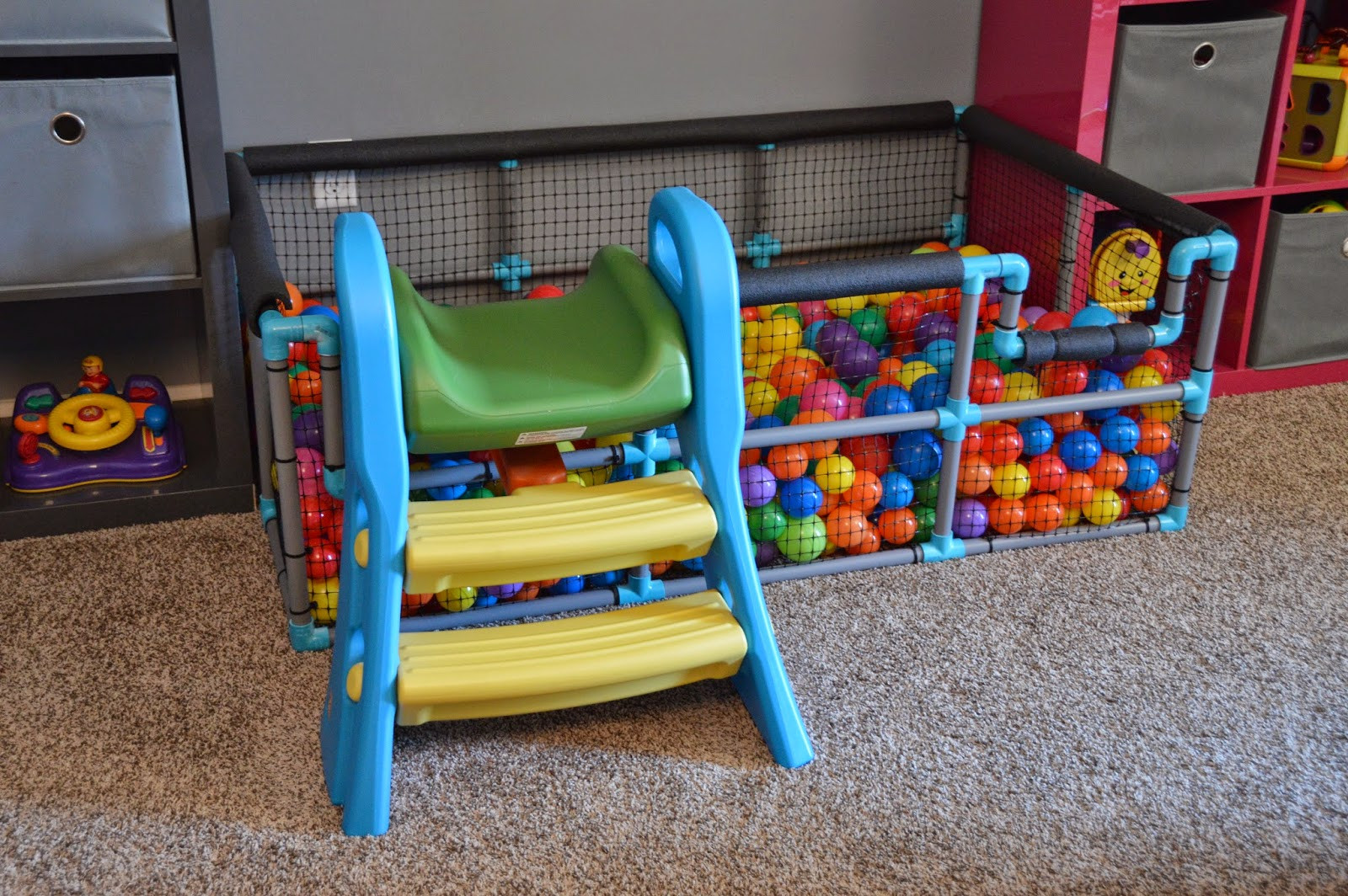 DIY Ball Pit For Toddlers
 Tour of Our Home Playroom The Journey of Parenthood