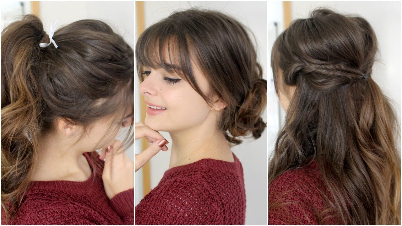 DIY Bangs For Long Hair
 Cute Easy Hairstyles With Bangs