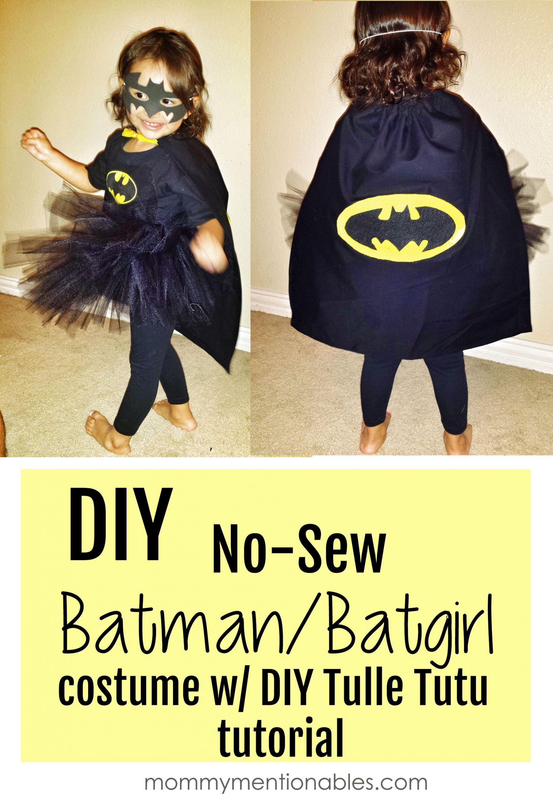 DIY Batman Costume Toddler
 DIY No Sew Batman Do It Yourself Today